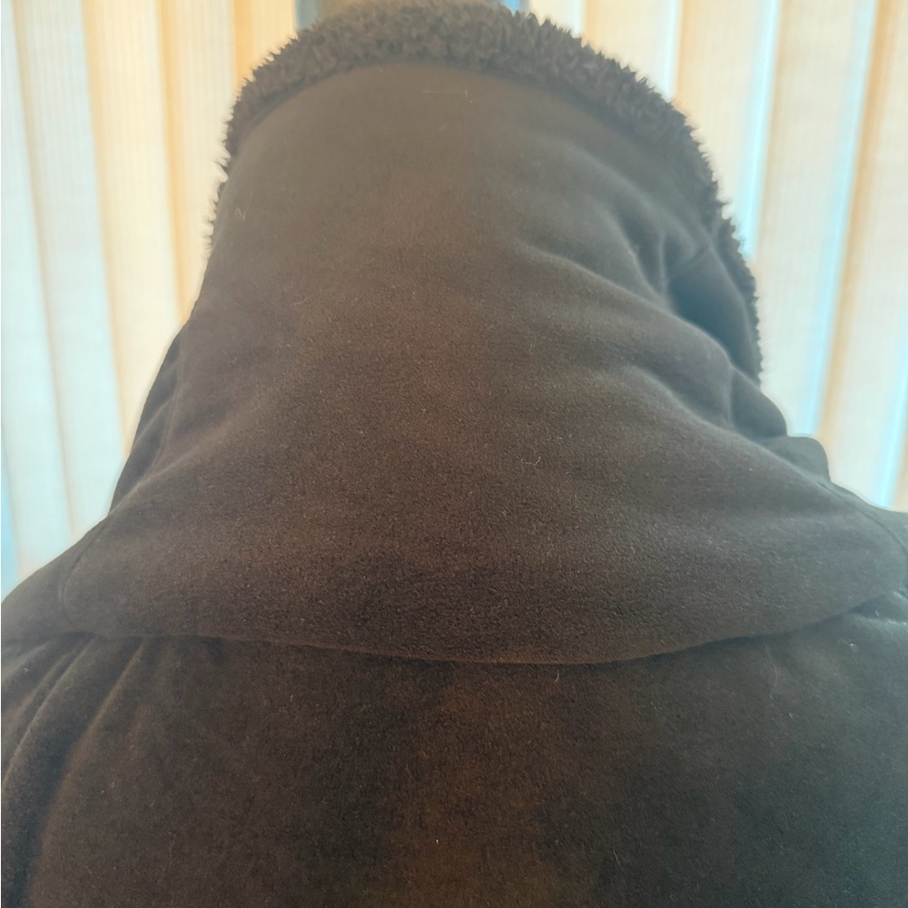 lululemon athletica Black Sherpa Cowl Neck Coat - Picture 12 of 15